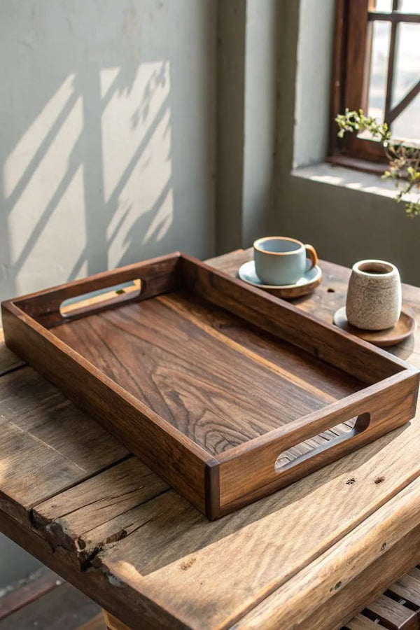 Handcrafted Wooden Serving Tray
