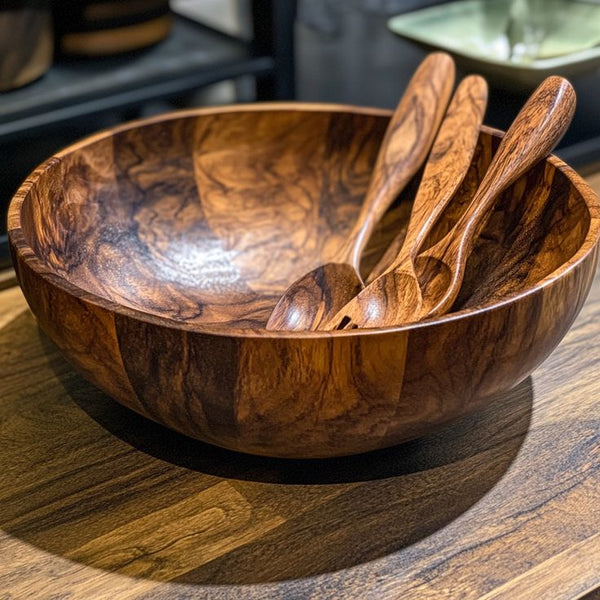 Handcrafted Wooden Decorative Bowl