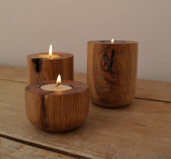 Handcrafted Wooden Candle Holder
