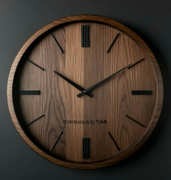 Handcrafted Wooden Wall Clock