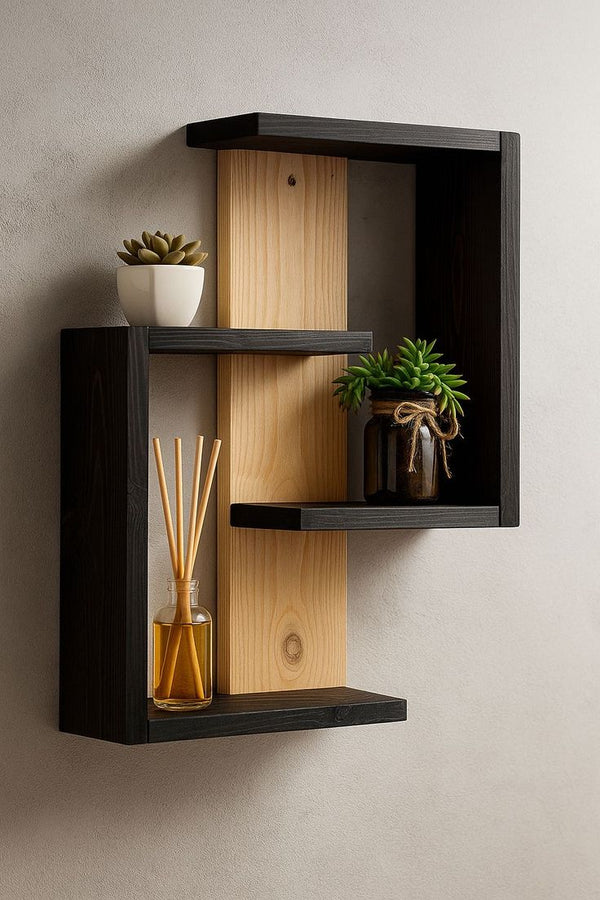 Handcrafted Wooden Floating Shelf